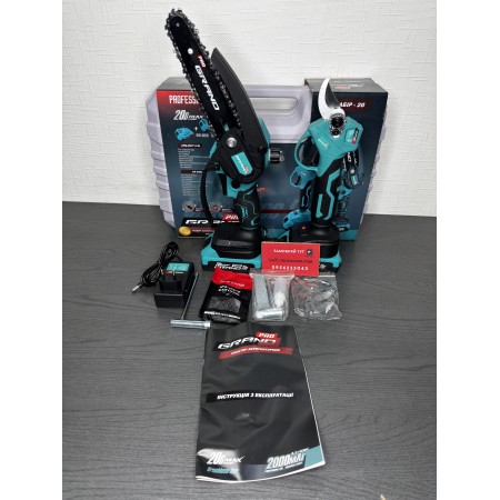 Набір акумуляторних інструментів Grand № 2 G (СА-20BL+АПЦ-20/6"-2 BL)